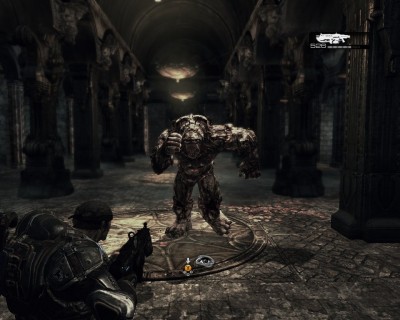 Un screen-shot de Gear of War, un TPS